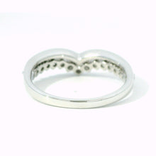 14K Yellow Gold Chevron Diamond Wedding Band – Natural Diamond V-Shaped Ring