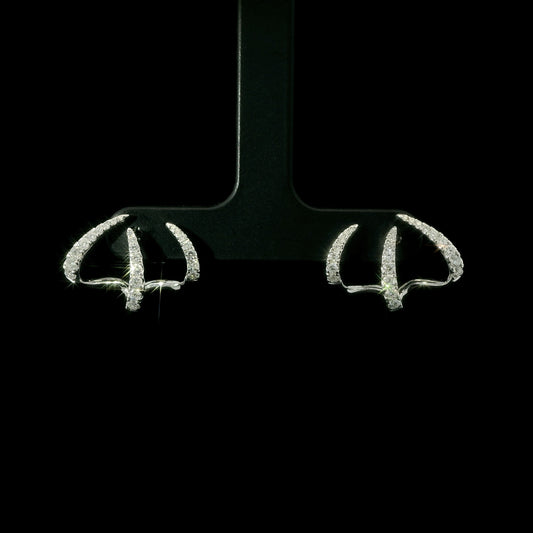 14K Diamond Claw Earring Climbers