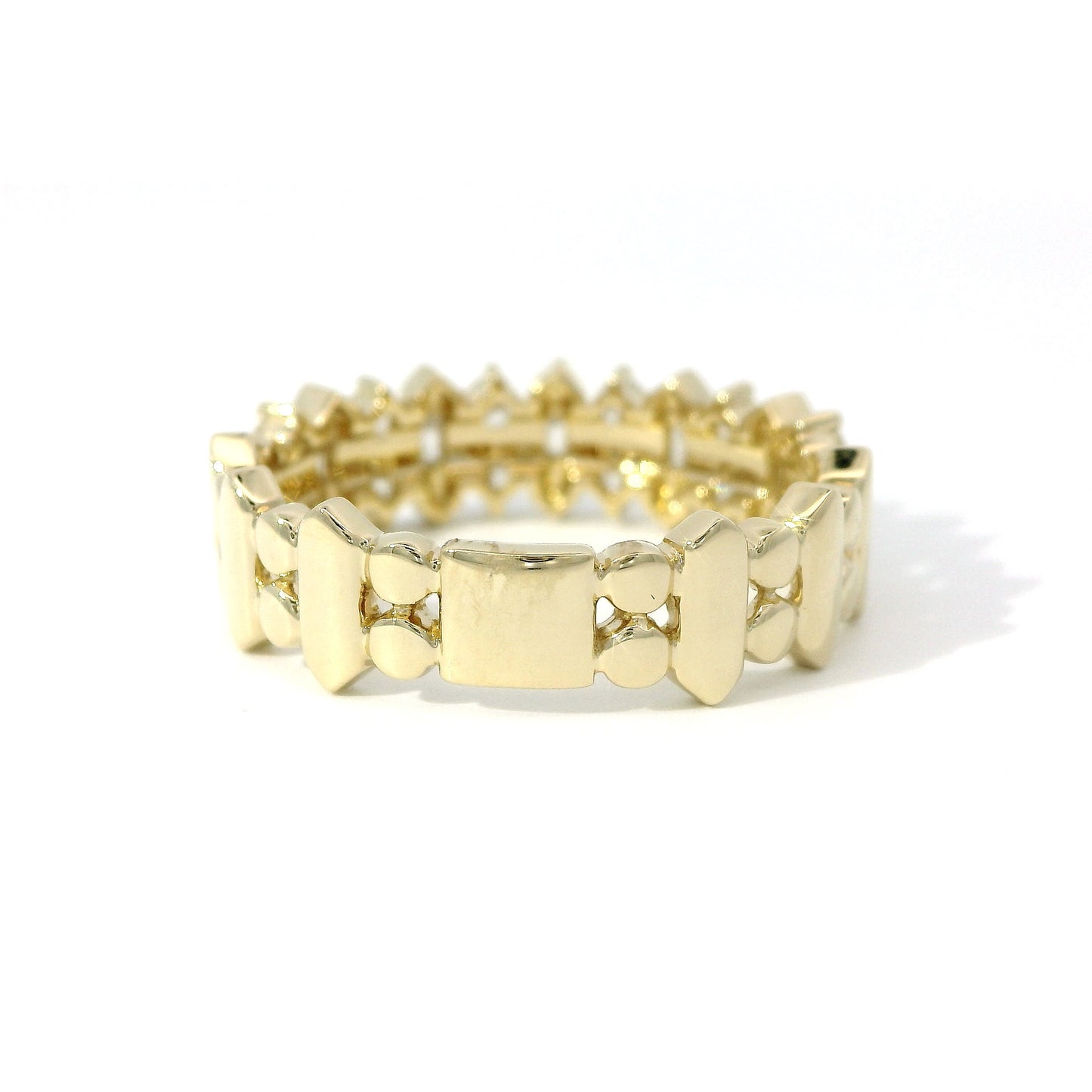14K Gold Marquise-Illusion & Round Diamond Band