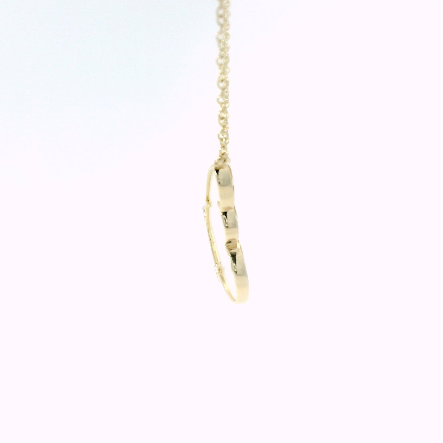 14K Yellow Gold Diamond and Mother-of-Pearl Butterfly