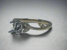 Diamond Leaf and Vine Engagement Ring