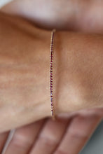 2MM Flexible Ruby Bangle in 14K Gold