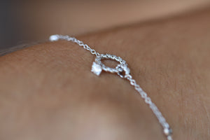 Diamond Proposal Bracelet with an Engagement Ring