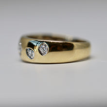 5 Stone Fancy Shape Cigar Band in Solid 14kt Gold