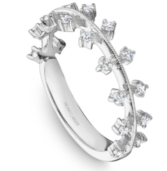 Diamond Decorative Wedding Band STA13-1WM