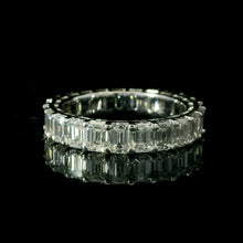 4.50ct Diamond Emerald Eternity Band in 14K White Gold