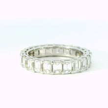 4.50ct Diamond Emerald Eternity Band in 14K White Gold