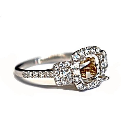 3 stone diamond engagement ring