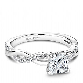 infinity diamond engagement ring