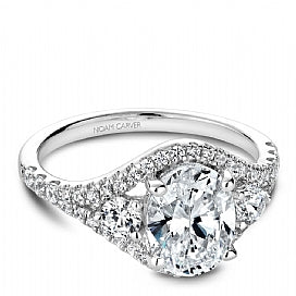 Shared Prong Engagement Ring B212-01WM