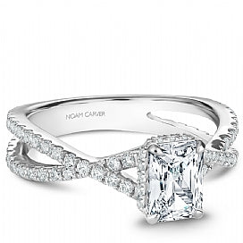 Shared Prong Diamond Infinity Engagement Ring B241-01WM