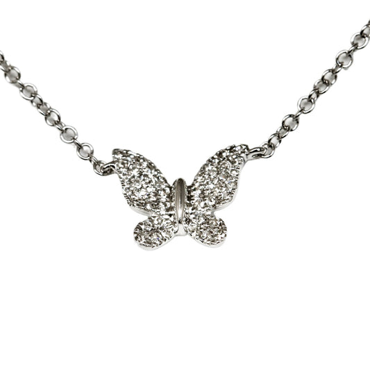 Diamond Butterfly Necklace
