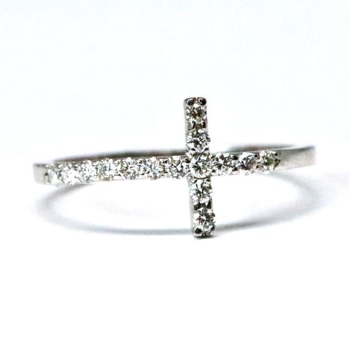 Diamond Cross Ring