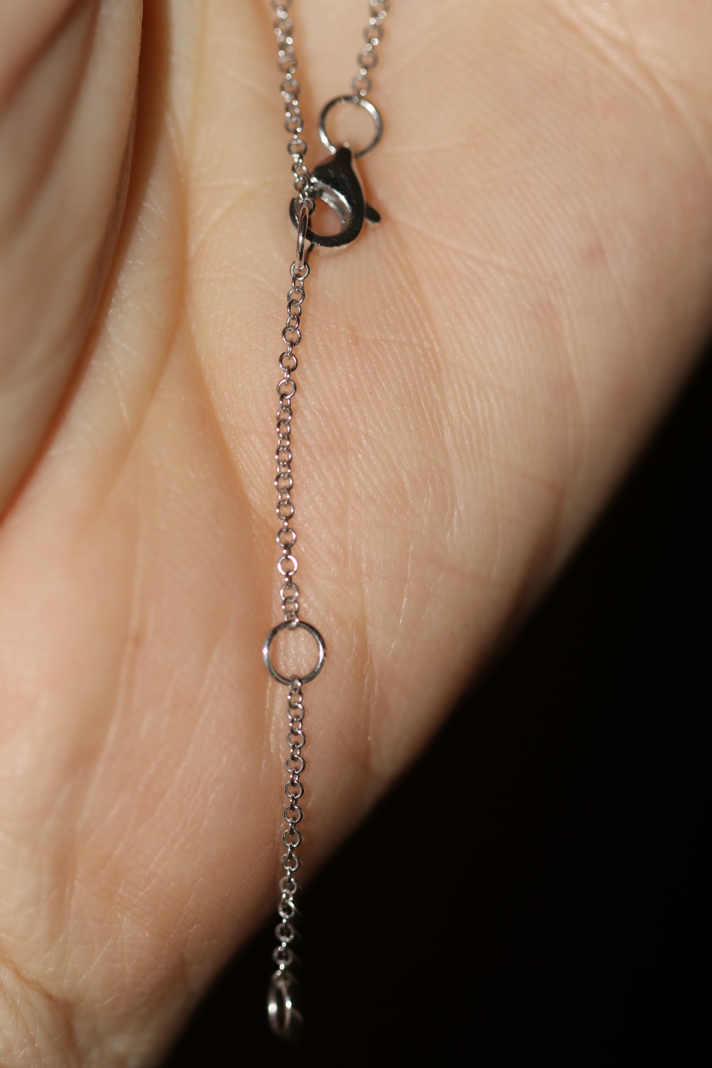 5 Stone Diamond Oval Necklace