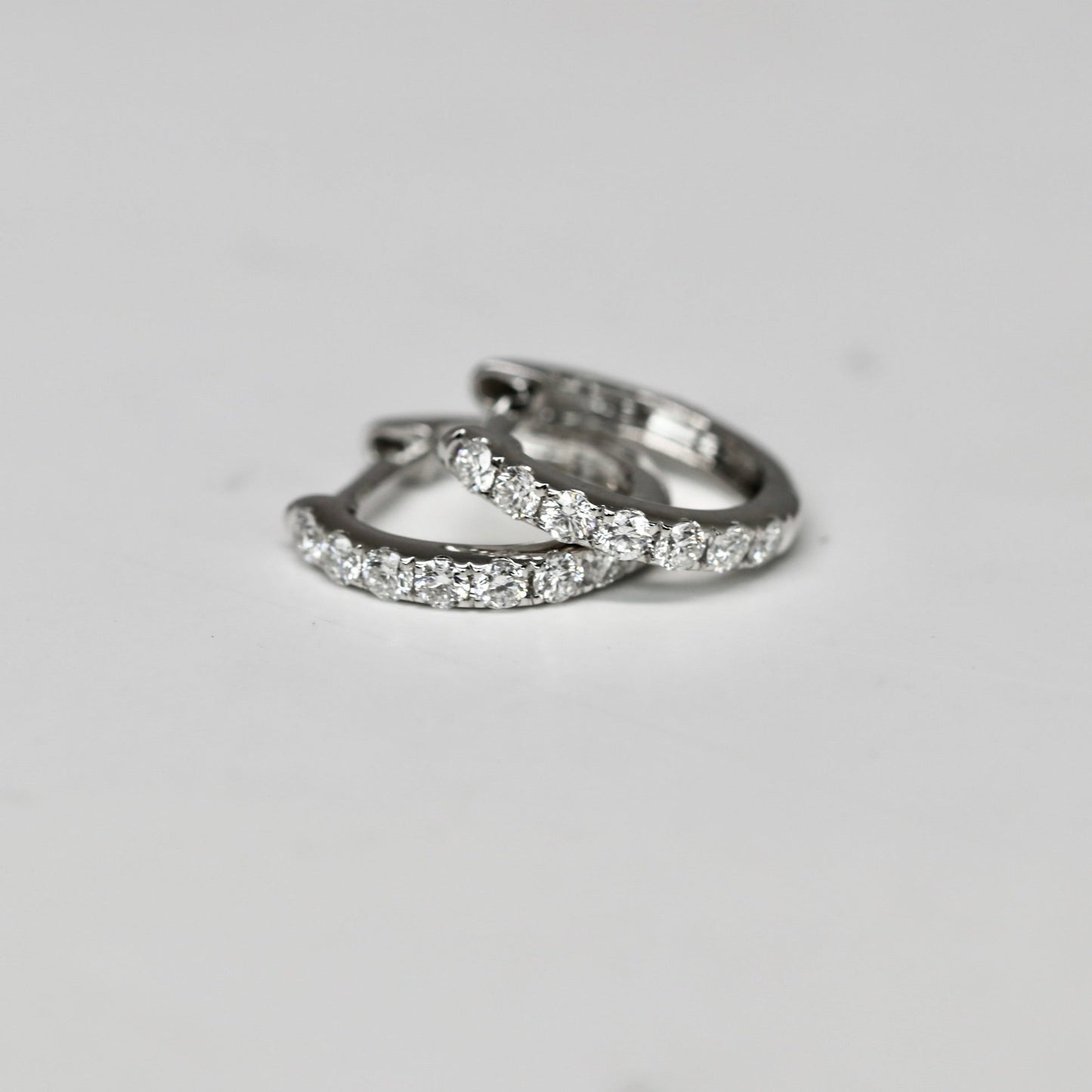 diamond hoop earrings