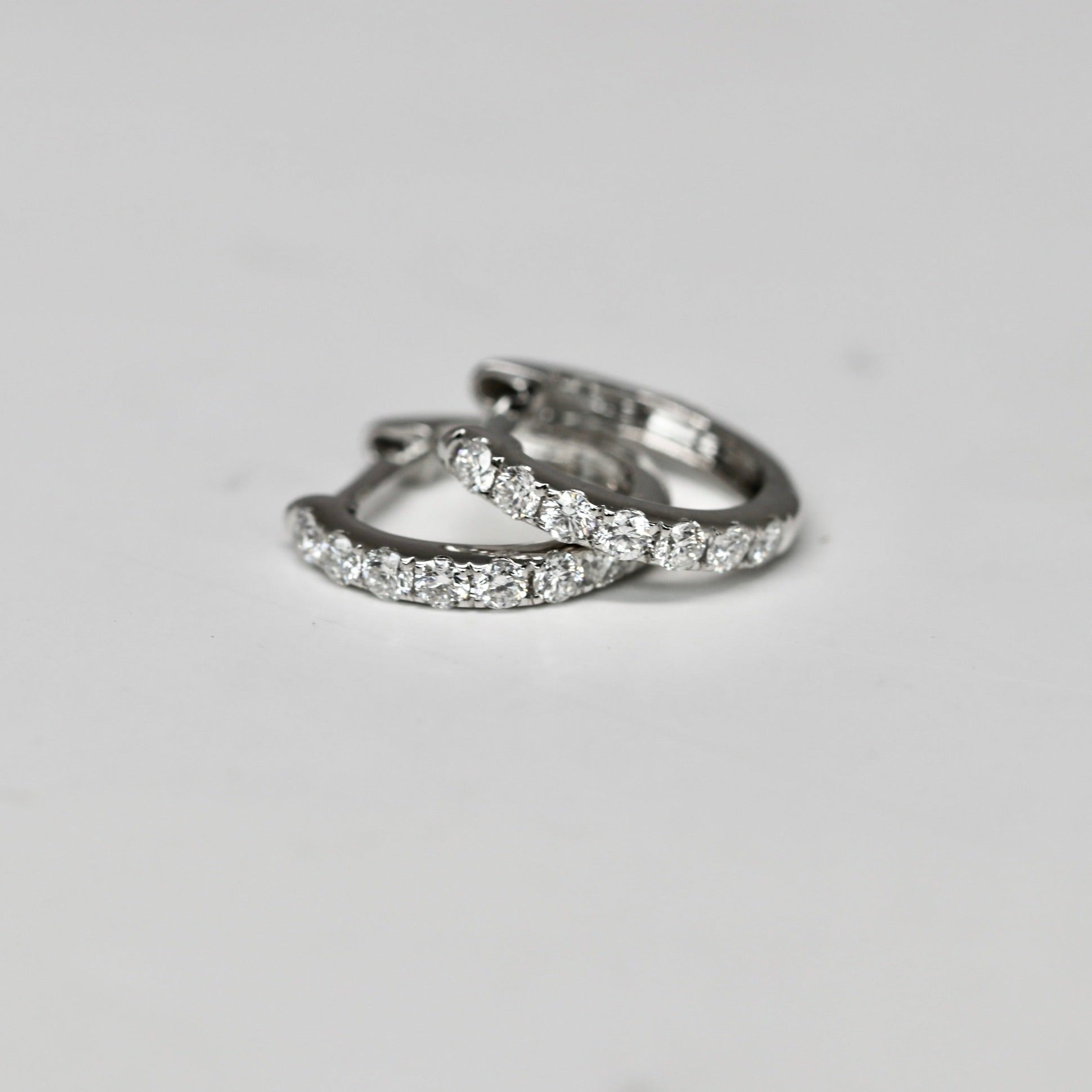 diamond hoop earrings