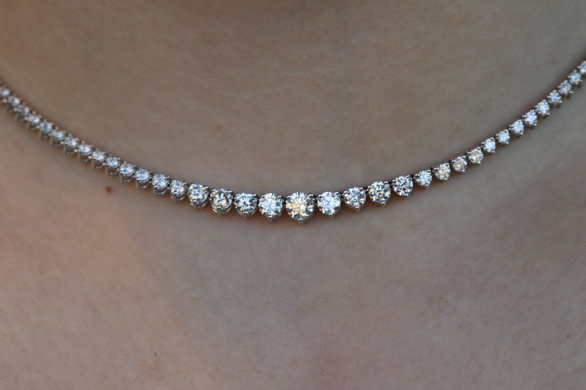 diamond tennis necklace