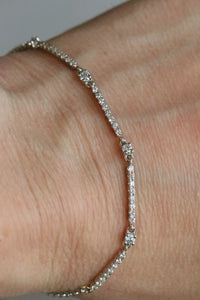 Adjustable Diamond Flexible Bracelet in 14kt Gold