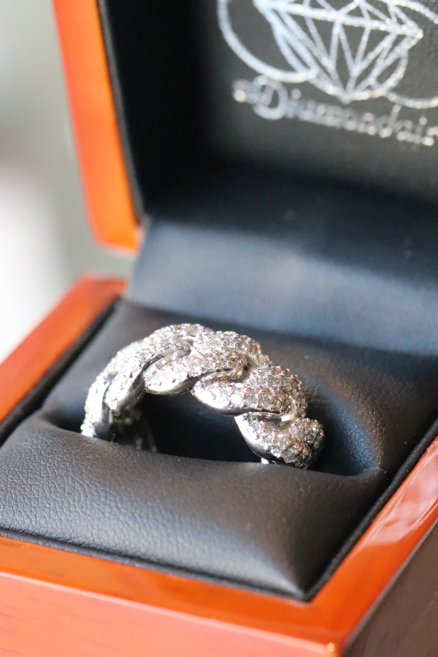 Thick Pave Diamond Cuban Link Band in SOLID 14kt YELLOW, ROSE, or WHITE GOLD