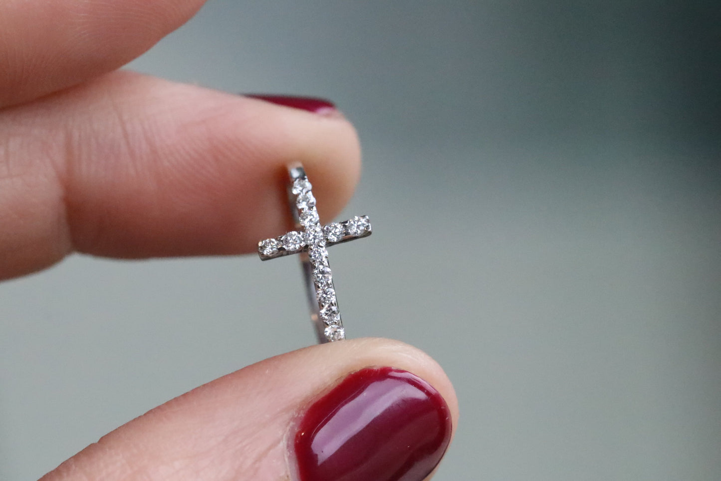 Diamond Cross Ring