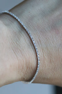 Slim 1.00 Carat Diamond Tennis Bracelet