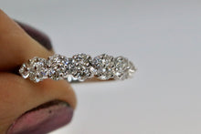 Cluster Scalloped Diamond Band