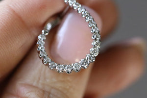 Inside Out-Side Front to Back Diamond Hoops