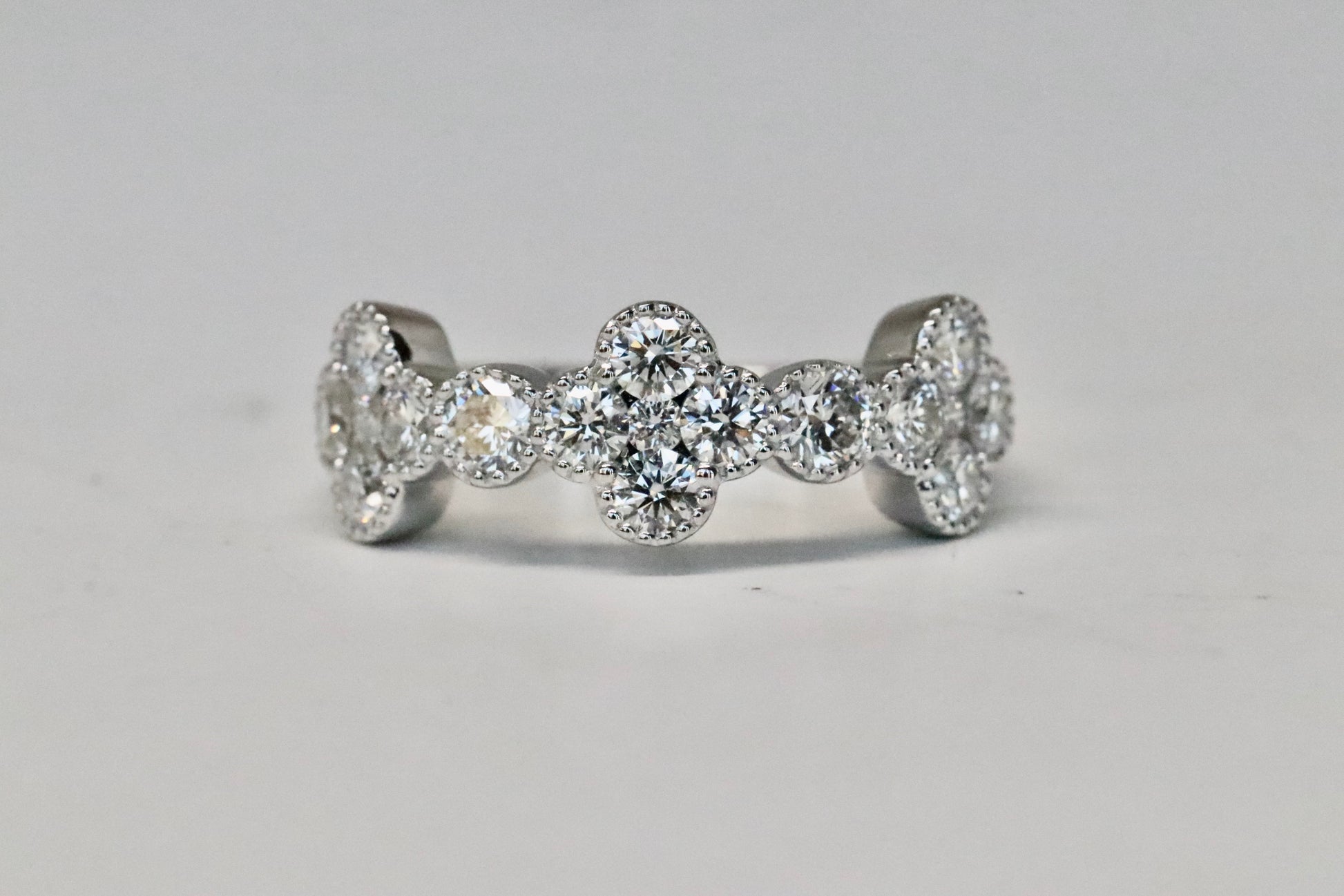 Clover Diamond Ring