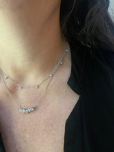 5 Stone Diamond Oval Necklace