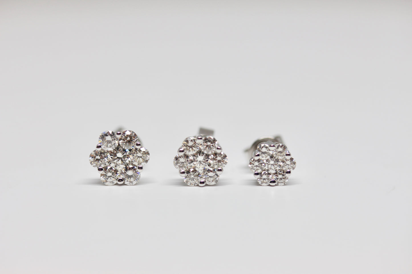 Diamond Cluster Earrings