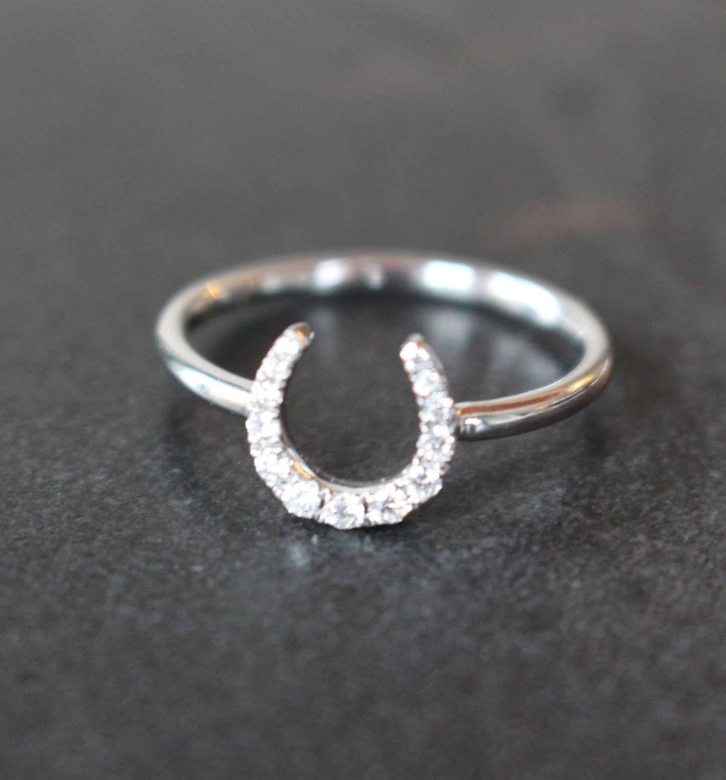 Diamond Horseshoe Ring