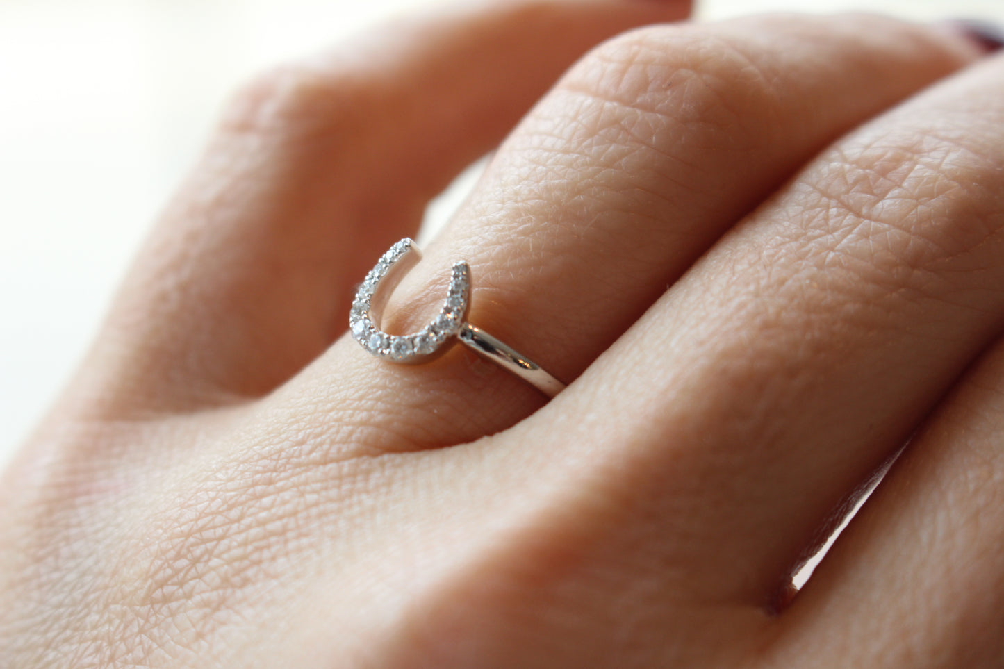 Diamond Horseshoe Ring