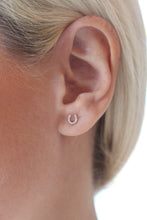 Diamond Horseshoe Earrings