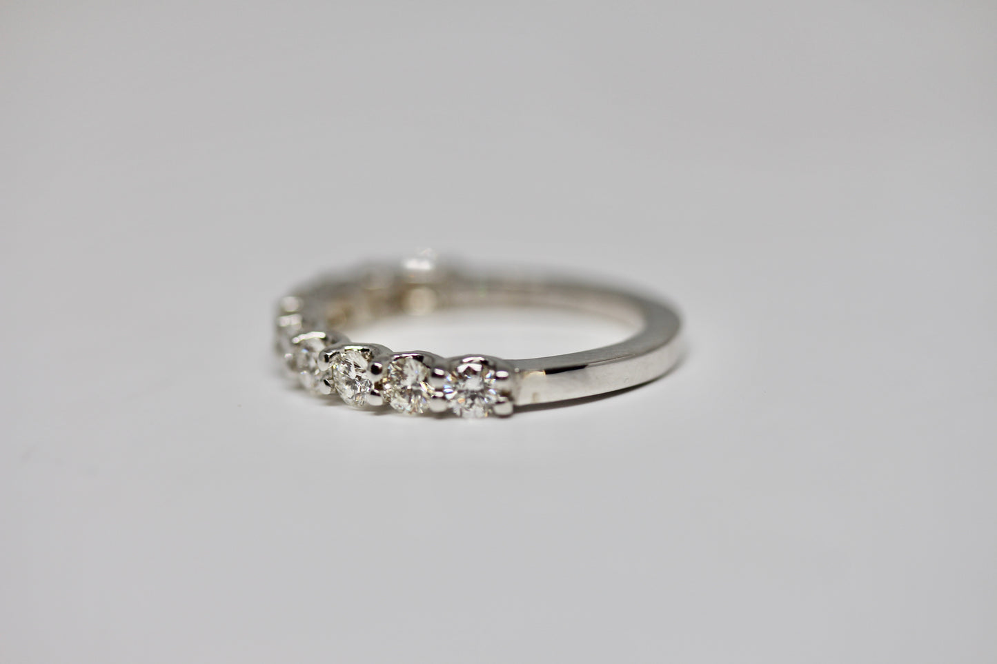 U Shaped Diamond Wedding Band 0.88cts