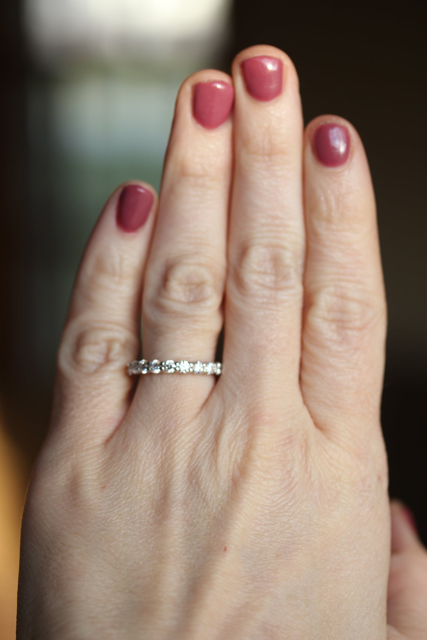 U Shaped Diamond Wedding Band 0.88cts