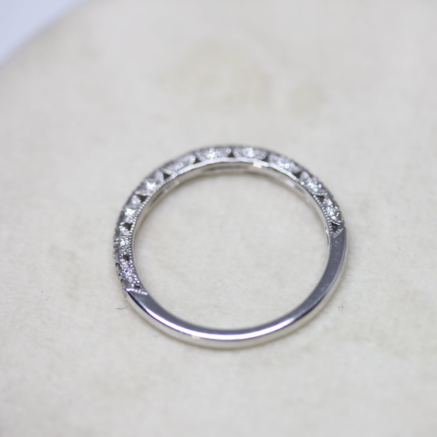 Detailed Diamond Wedding Band