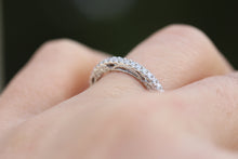 Vintage Style Shared Prong Diamond Band with Lots of Side Detail