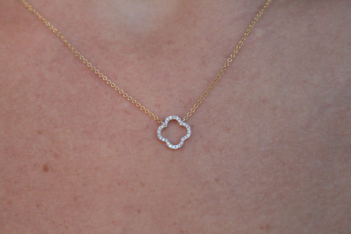 Diamond Clover Pendant