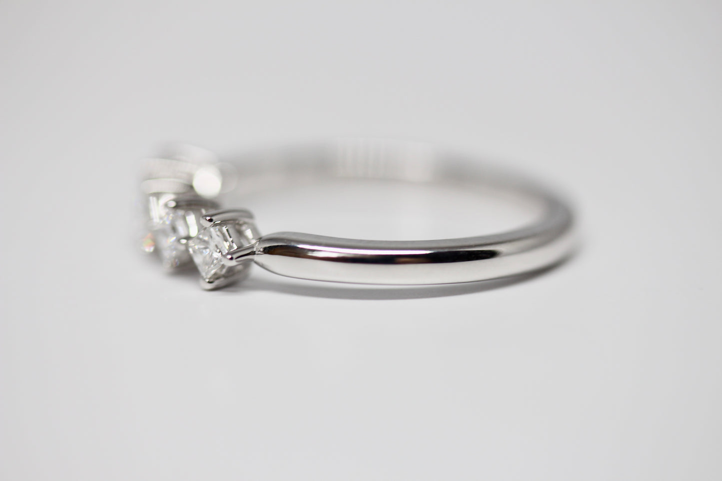 1/2CT 5 Stone Princess Cut Diamond Wedding Band