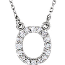 Diamond initial necklace