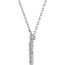 Diamond initial necklace