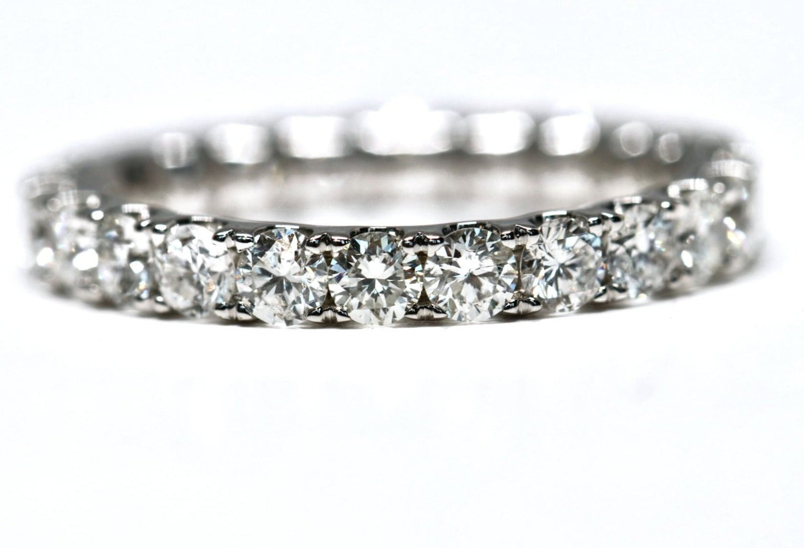 Low Profile Round Diamond Eternity Band
