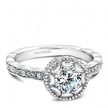 white gold diamond engagement ring for a round diamond