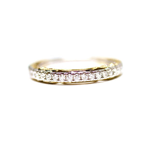 14kt Gold Two-Tone Detailed Wedding Band