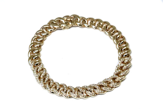 Miami Diamond Cuban Chain in 14kt Solid Gold