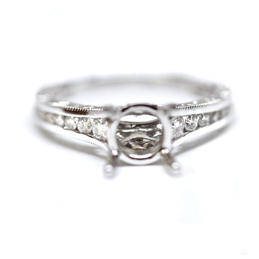 Channel Set Diamond Engagement Ring