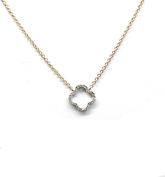 Diamond Clover Pendant