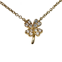 Four leaf diamond clover necklace