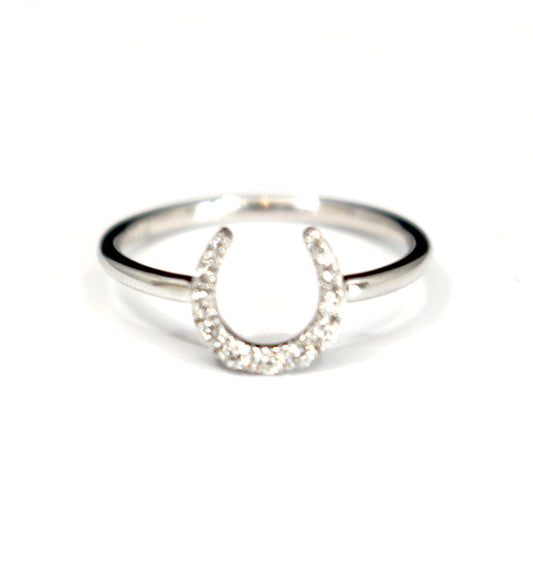 Diamond Horseshoe Ring