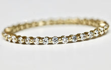 14kt Yellow Gold and Diamonds Eternity Single Prong Band in Size 7